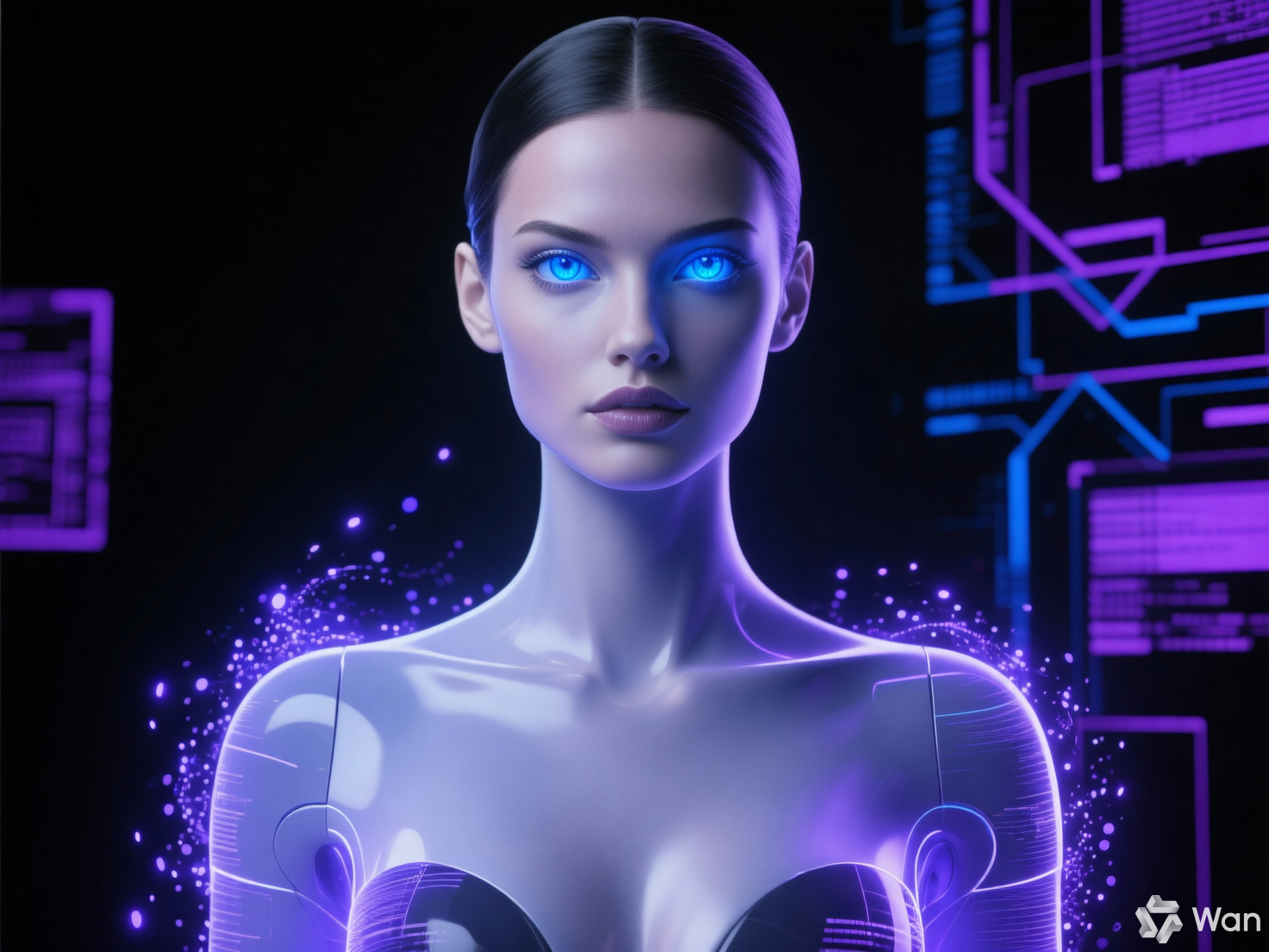 Modelo virtual criada por inteligência artificial na plataforma SeuFan